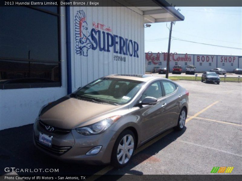 Desert Bronze / Beige 2013 Hyundai Elantra Limited