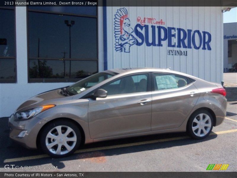 Desert Bronze / Beige 2013 Hyundai Elantra Limited