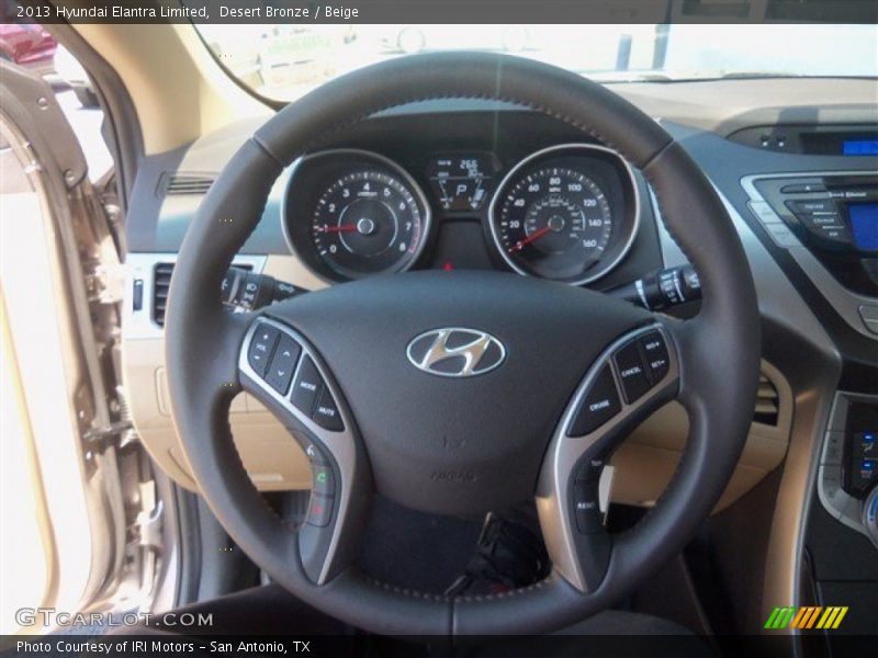 Desert Bronze / Beige 2013 Hyundai Elantra Limited