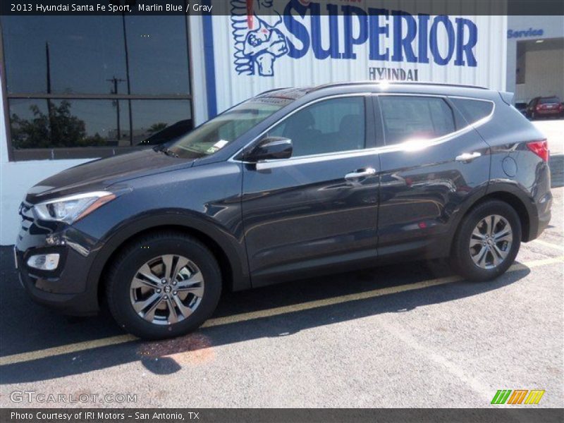 Marlin Blue / Gray 2013 Hyundai Santa Fe Sport