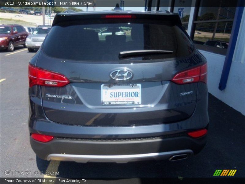 Marlin Blue / Gray 2013 Hyundai Santa Fe Sport