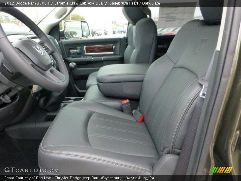 Front Seat of 2012 Ram 3500 HD Laramie Crew Cab 4x4 Dually