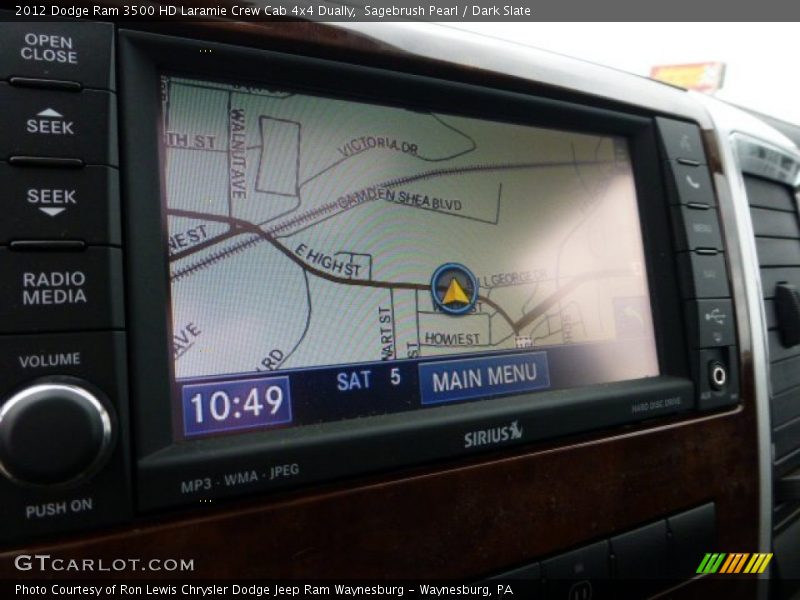 Navigation of 2012 Ram 3500 HD Laramie Crew Cab 4x4 Dually