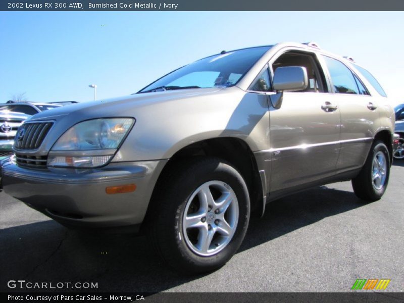 Burnished Gold Metallic / Ivory 2002 Lexus RX 300 AWD