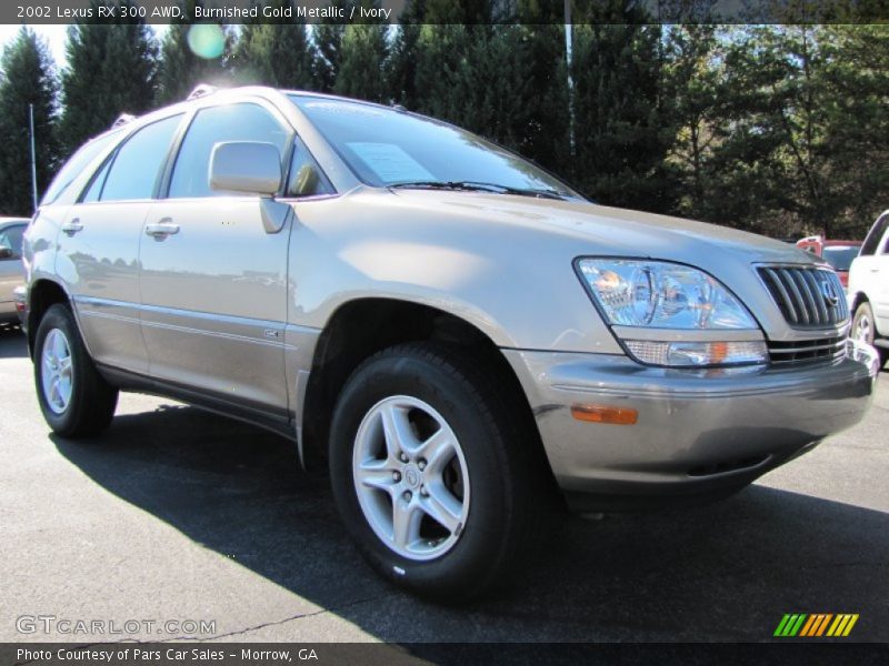 Burnished Gold Metallic / Ivory 2002 Lexus RX 300 AWD
