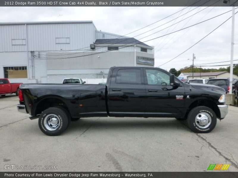 Black / Dark Slate/Medium Graystone 2012 Dodge Ram 3500 HD ST Crew Cab 4x4 Dually