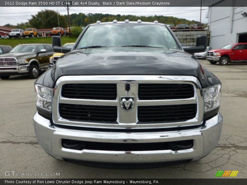 Black / Dark Slate/Medium Graystone 2012 Dodge Ram 3500 HD ST Crew Cab 4x4 Dually