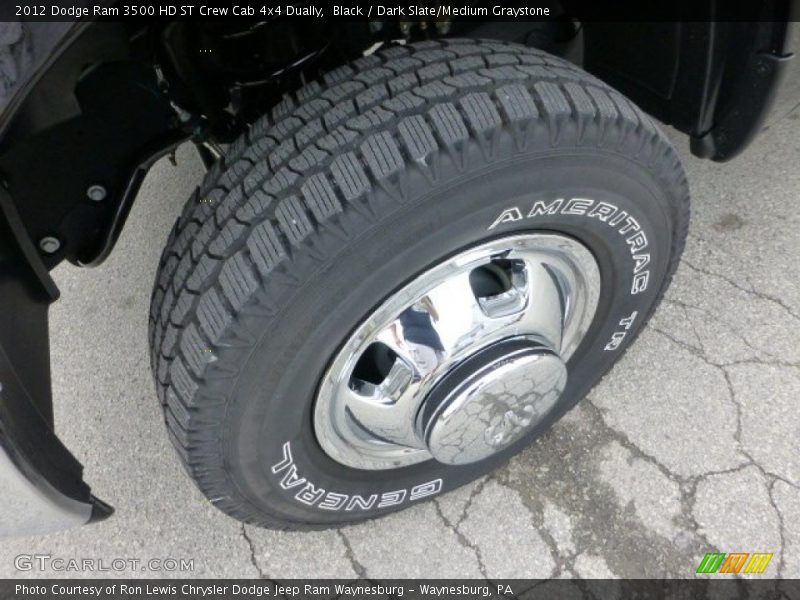 Black / Dark Slate/Medium Graystone 2012 Dodge Ram 3500 HD ST Crew Cab 4x4 Dually
