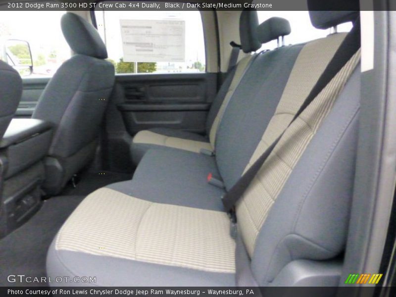 Black / Dark Slate/Medium Graystone 2012 Dodge Ram 3500 HD ST Crew Cab 4x4 Dually