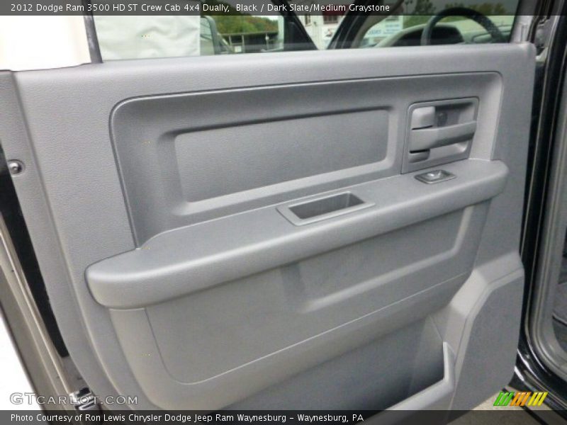 Black / Dark Slate/Medium Graystone 2012 Dodge Ram 3500 HD ST Crew Cab 4x4 Dually