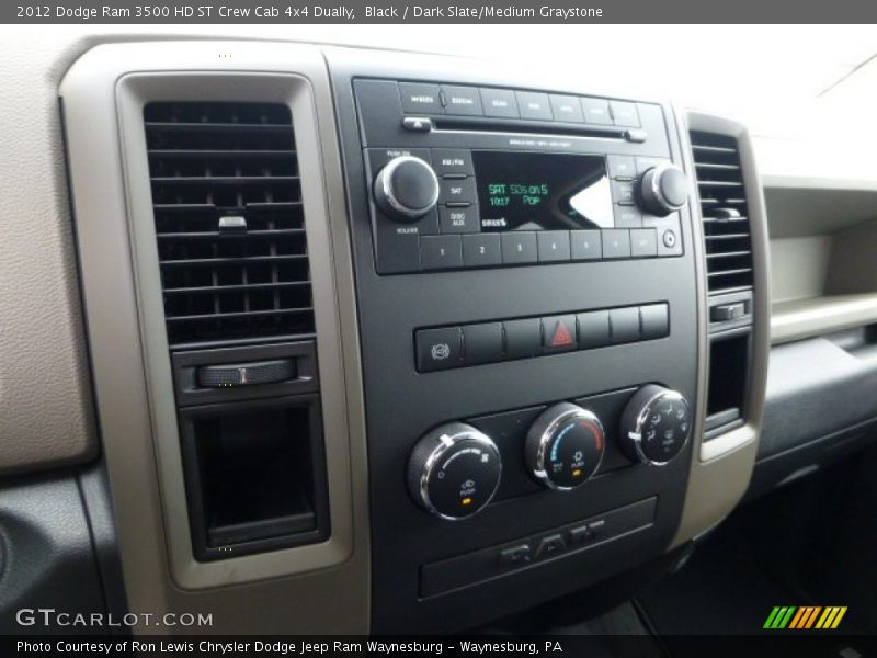 Black / Dark Slate/Medium Graystone 2012 Dodge Ram 3500 HD ST Crew Cab 4x4 Dually