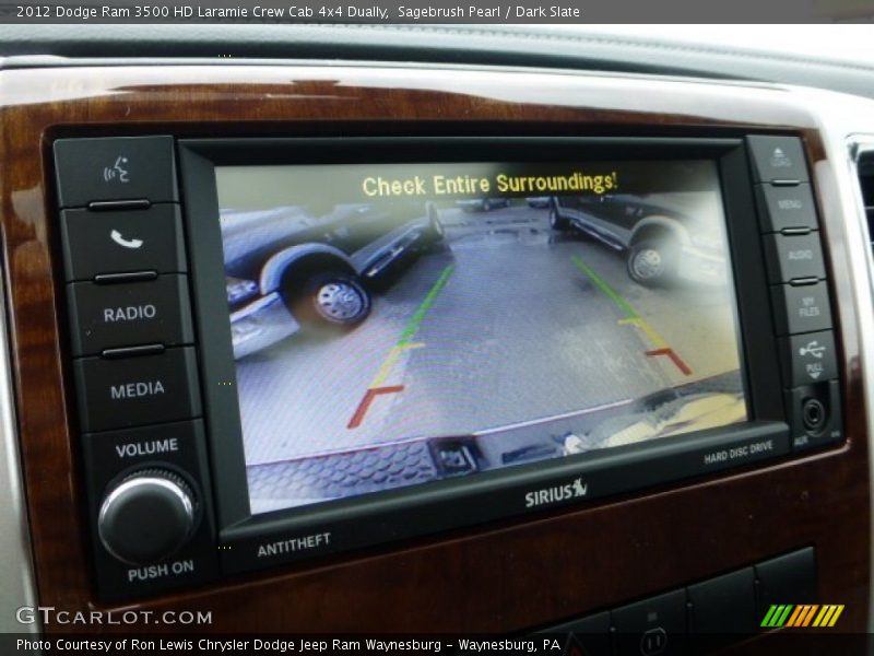 Sagebrush Pearl / Dark Slate 2012 Dodge Ram 3500 HD Laramie Crew Cab 4x4 Dually