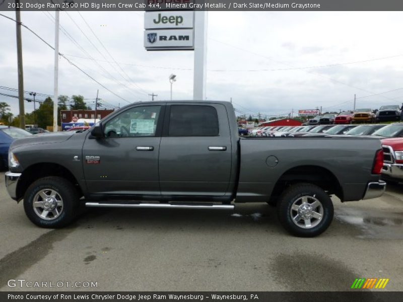 Mineral Gray Metallic / Dark Slate/Medium Graystone 2012 Dodge Ram 2500 HD Big Horn Crew Cab 4x4