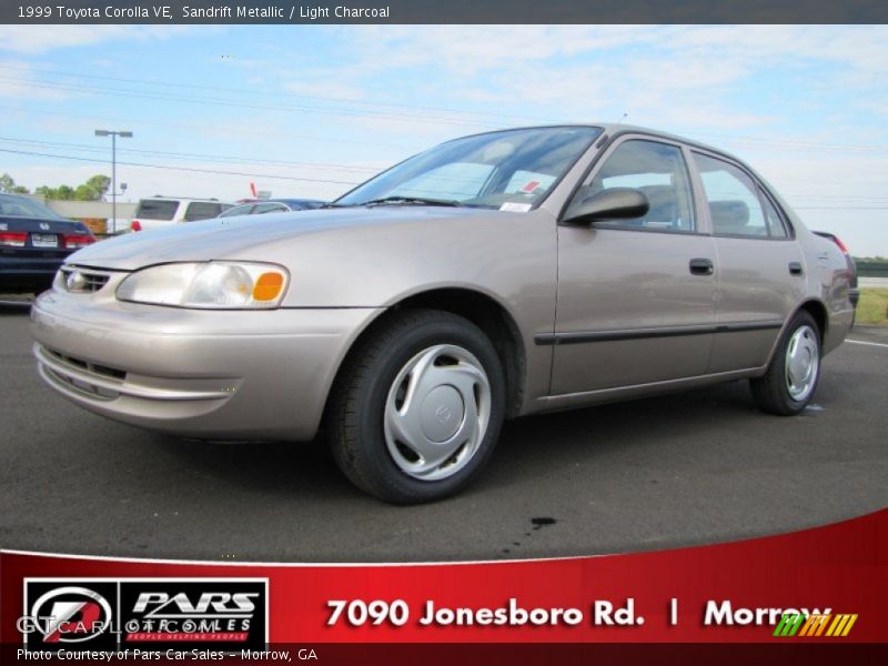Sandrift Metallic / Light Charcoal 1999 Toyota Corolla VE