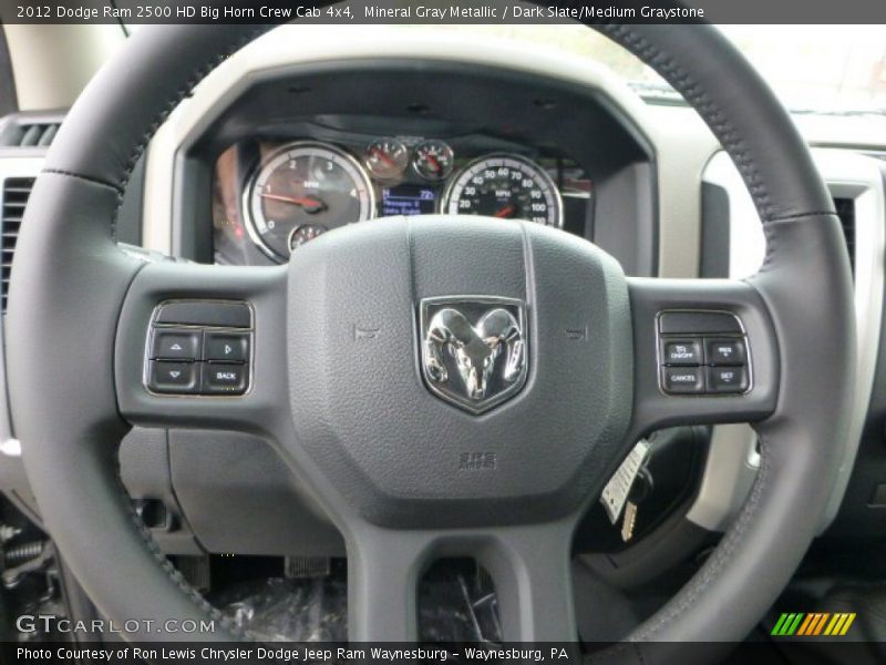Mineral Gray Metallic / Dark Slate/Medium Graystone 2012 Dodge Ram 2500 HD Big Horn Crew Cab 4x4