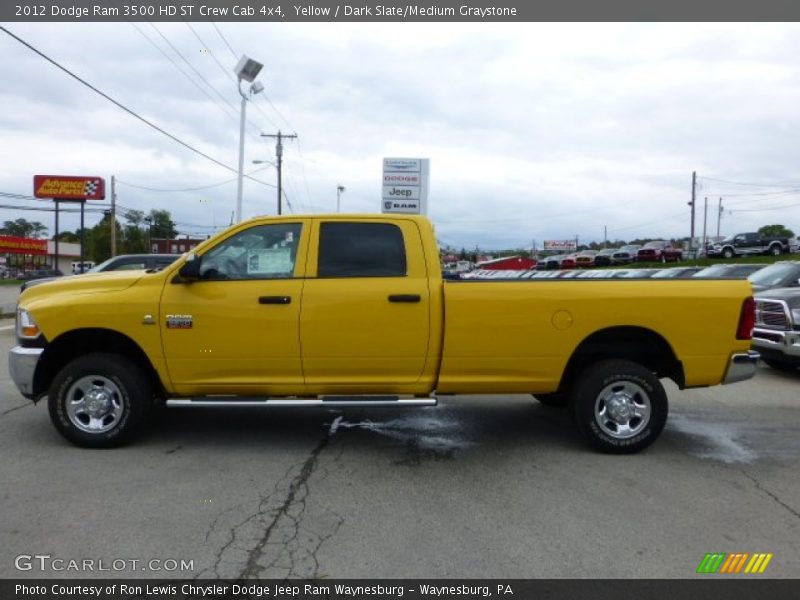 Yellow / Dark Slate/Medium Graystone 2012 Dodge Ram 3500 HD ST Crew Cab 4x4