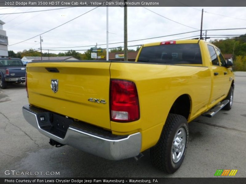 Yellow / Dark Slate/Medium Graystone 2012 Dodge Ram 3500 HD ST Crew Cab 4x4