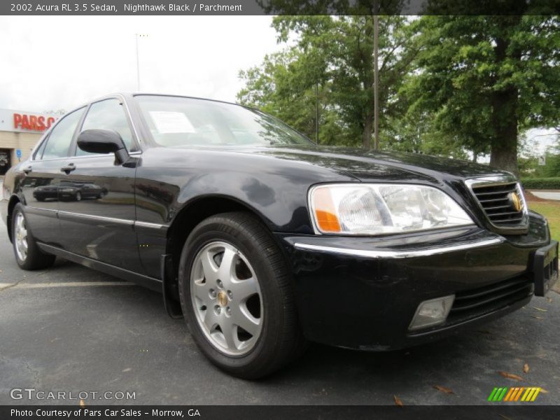 Nighthawk Black / Parchment 2002 Acura RL 3.5 Sedan