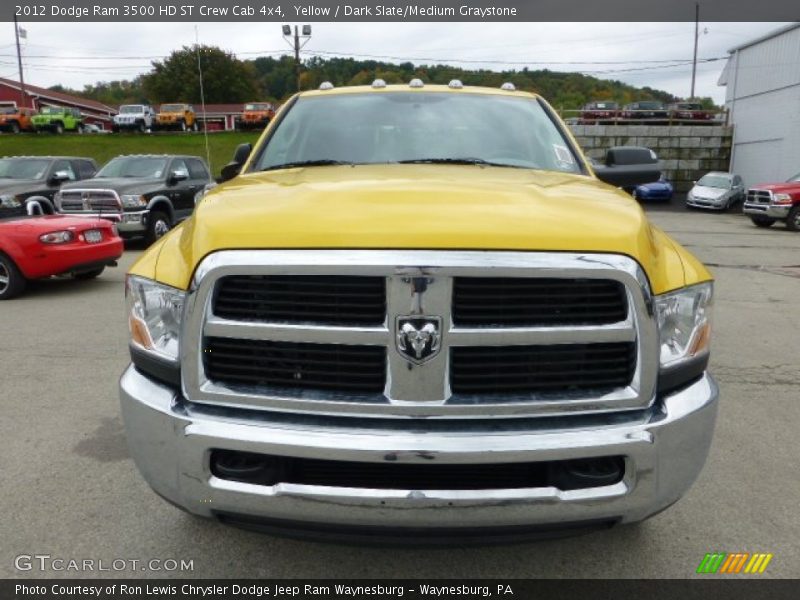 Yellow / Dark Slate/Medium Graystone 2012 Dodge Ram 3500 HD ST Crew Cab 4x4