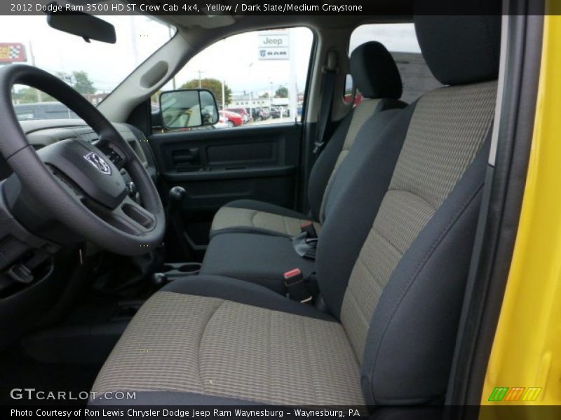 Yellow / Dark Slate/Medium Graystone 2012 Dodge Ram 3500 HD ST Crew Cab 4x4
