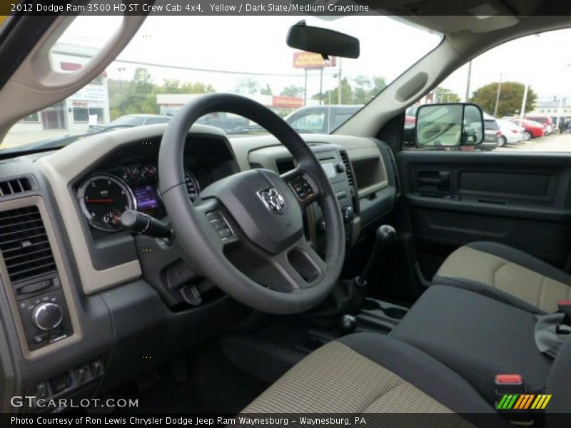 Yellow / Dark Slate/Medium Graystone 2012 Dodge Ram 3500 HD ST Crew Cab 4x4