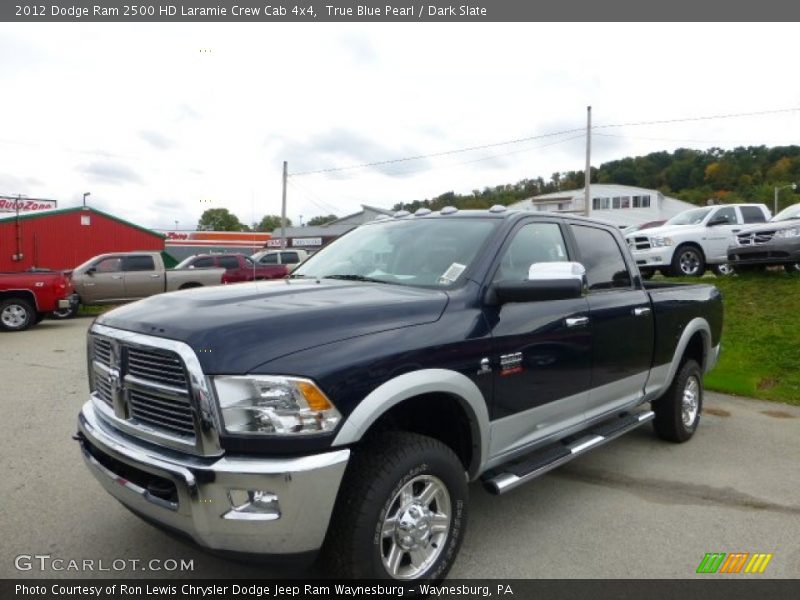 True Blue Pearl / Dark Slate 2012 Dodge Ram 2500 HD Laramie Crew Cab 4x4
