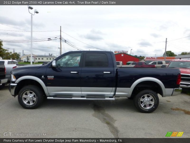 True Blue Pearl / Dark Slate 2012 Dodge Ram 2500 HD Laramie Crew Cab 4x4