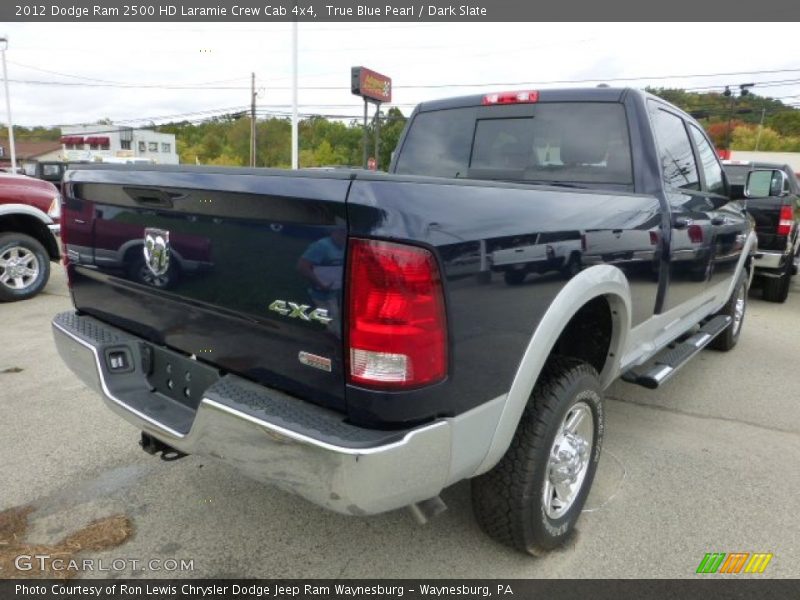 True Blue Pearl / Dark Slate 2012 Dodge Ram 2500 HD Laramie Crew Cab 4x4