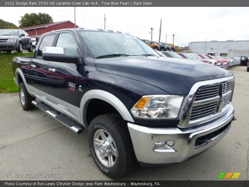 True Blue Pearl / Dark Slate 2012 Dodge Ram 2500 HD Laramie Crew Cab 4x4