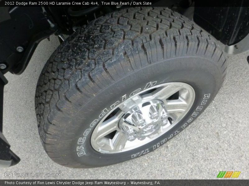 True Blue Pearl / Dark Slate 2012 Dodge Ram 2500 HD Laramie Crew Cab 4x4