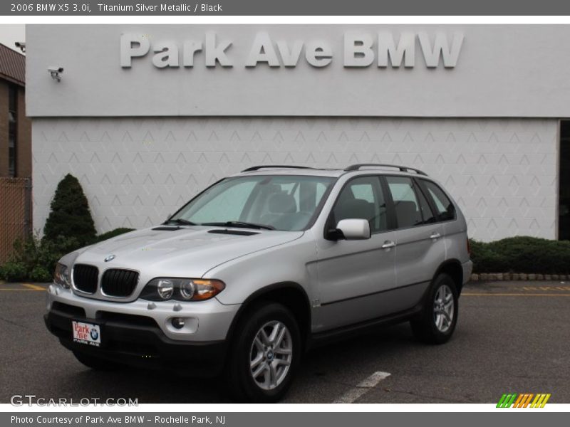 Titanium Silver Metallic / Black 2006 BMW X5 3.0i