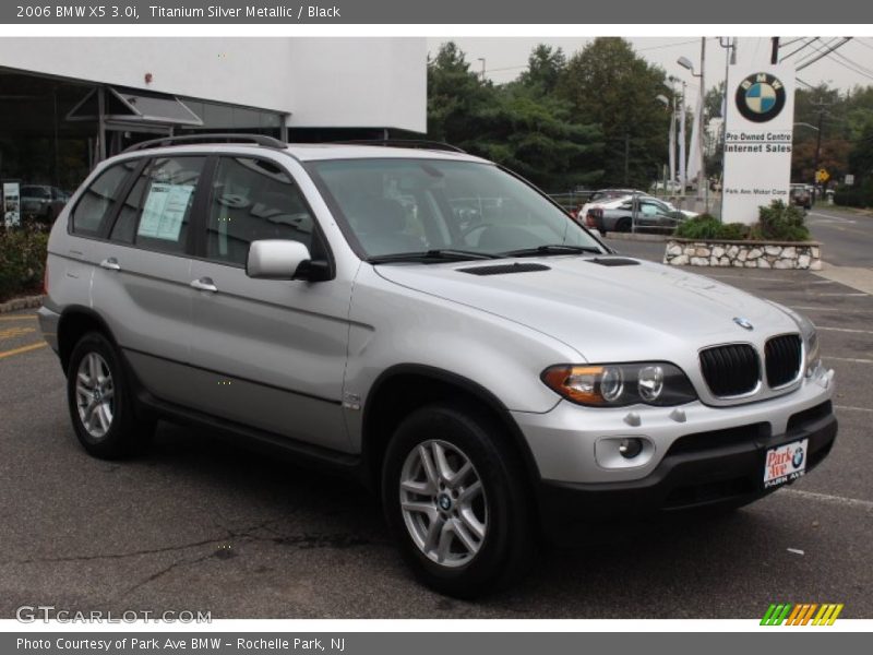 Titanium Silver Metallic / Black 2006 BMW X5 3.0i
