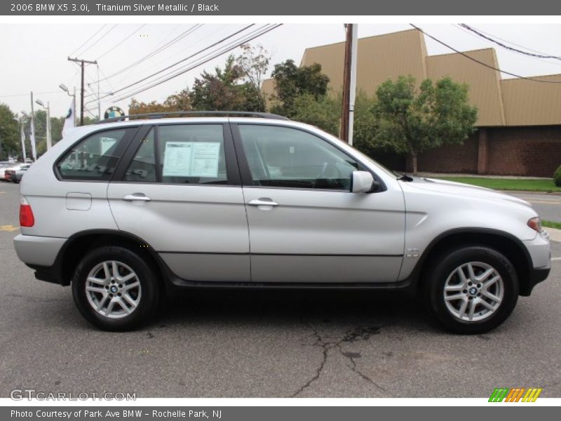 Titanium Silver Metallic / Black 2006 BMW X5 3.0i