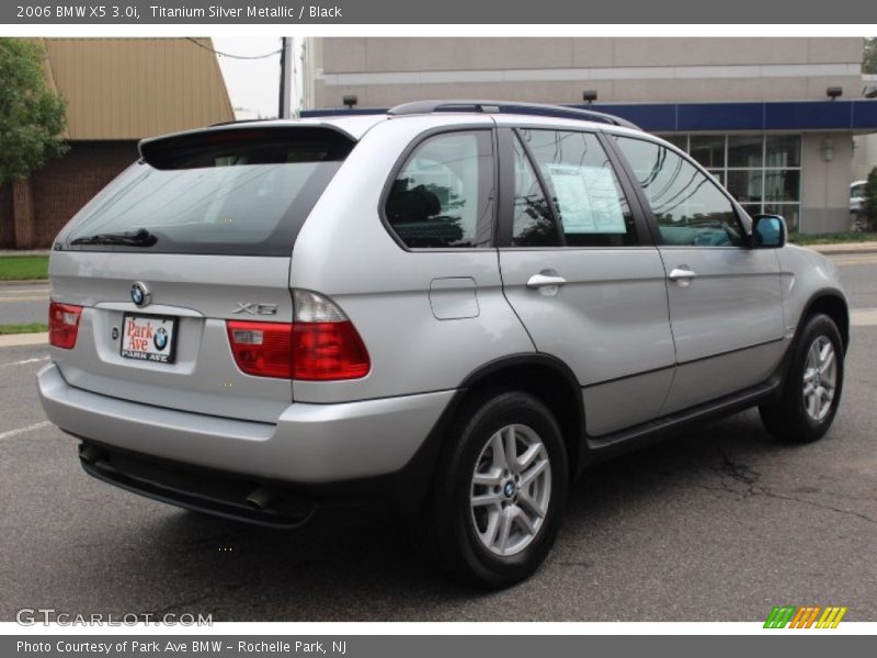 Titanium Silver Metallic / Black 2006 BMW X5 3.0i