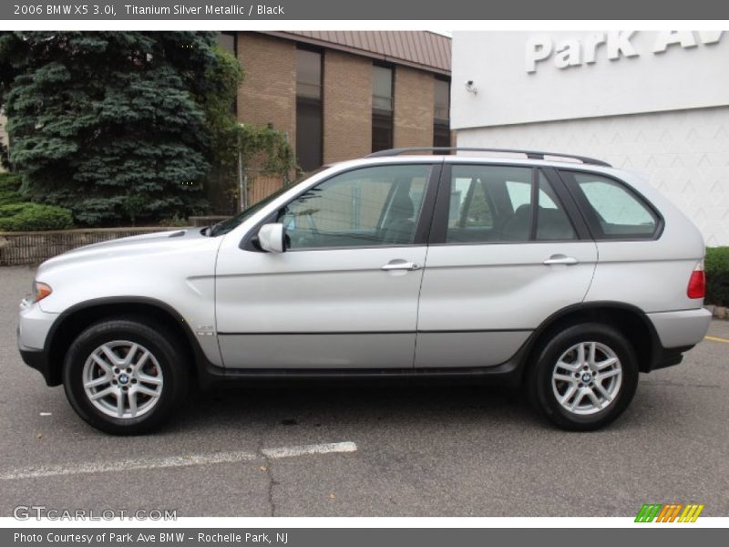 Titanium Silver Metallic / Black 2006 BMW X5 3.0i