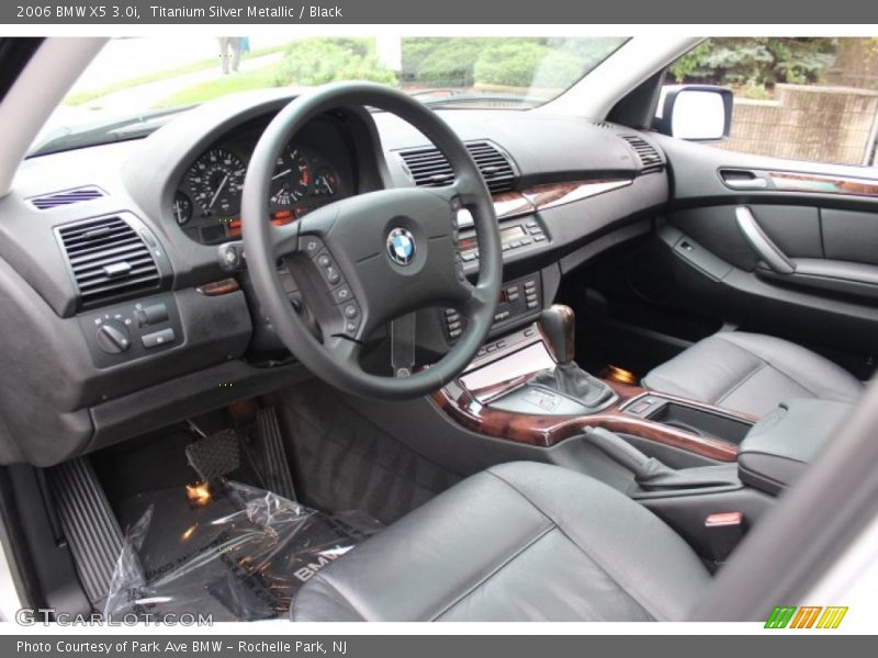 Titanium Silver Metallic / Black 2006 BMW X5 3.0i