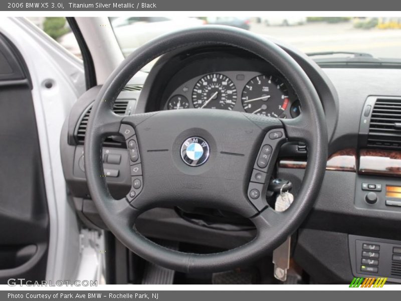 Titanium Silver Metallic / Black 2006 BMW X5 3.0i