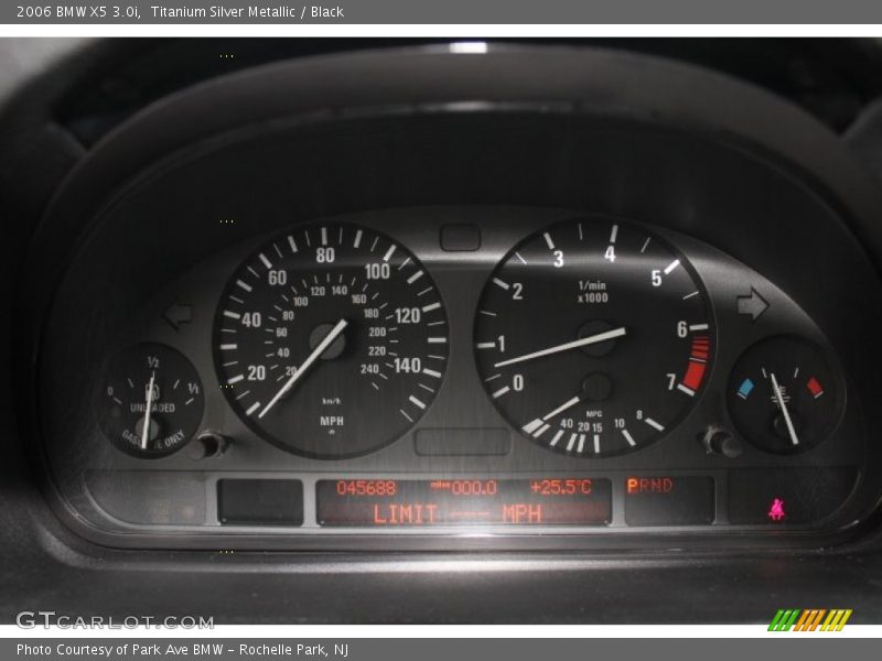 Titanium Silver Metallic / Black 2006 BMW X5 3.0i