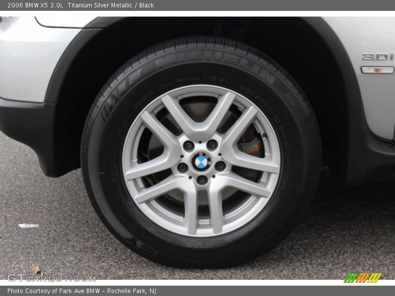 Titanium Silver Metallic / Black 2006 BMW X5 3.0i