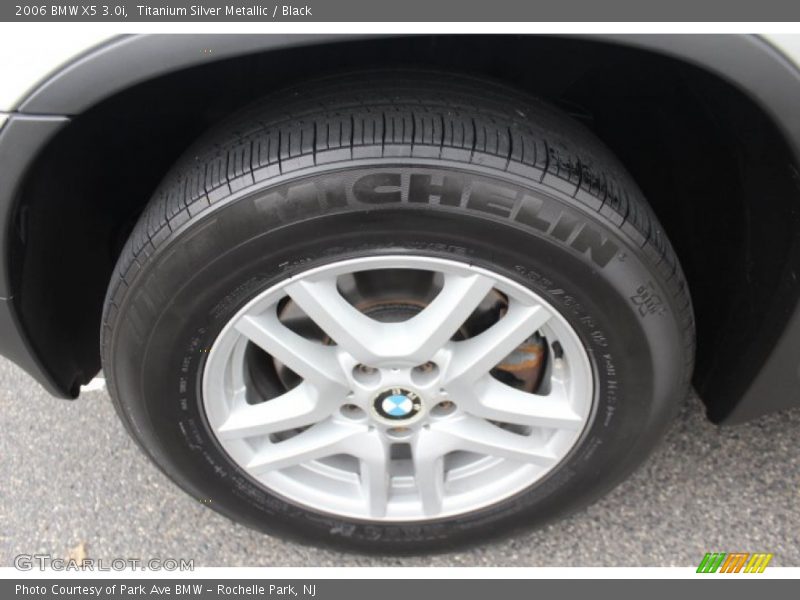 Titanium Silver Metallic / Black 2006 BMW X5 3.0i