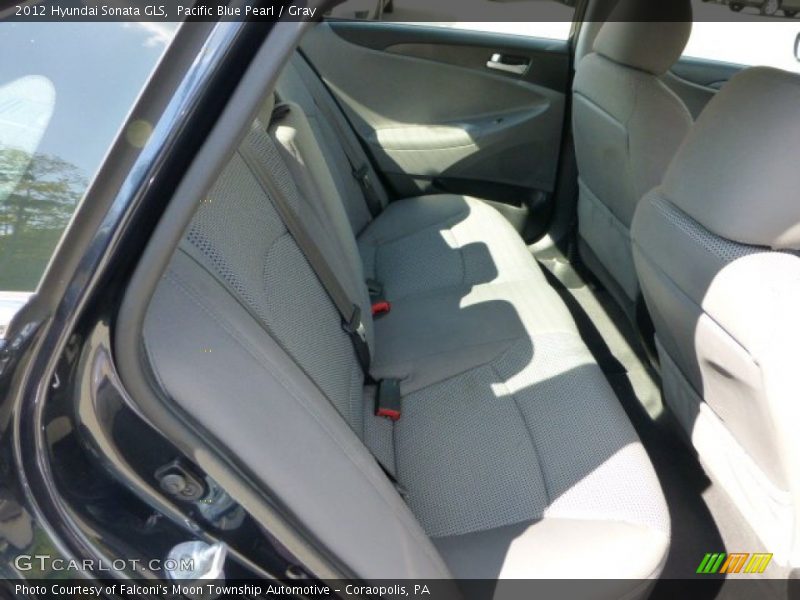 Pacific Blue Pearl / Gray 2012 Hyundai Sonata GLS