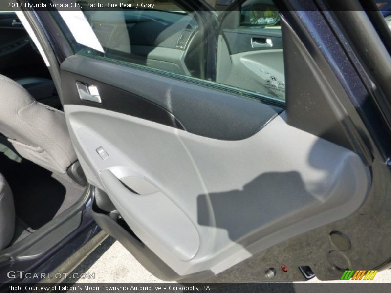 Pacific Blue Pearl / Gray 2012 Hyundai Sonata GLS