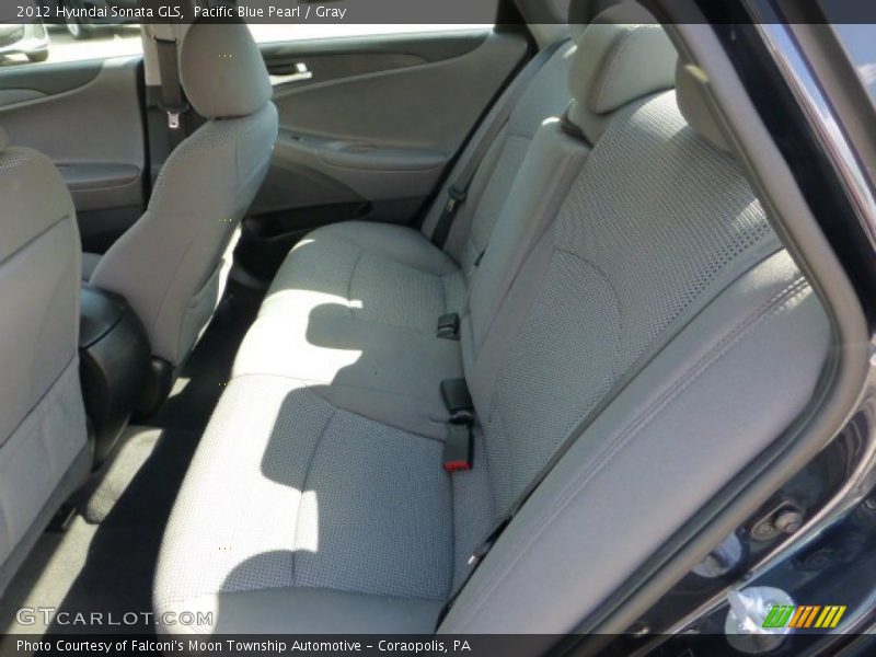 Pacific Blue Pearl / Gray 2012 Hyundai Sonata GLS
