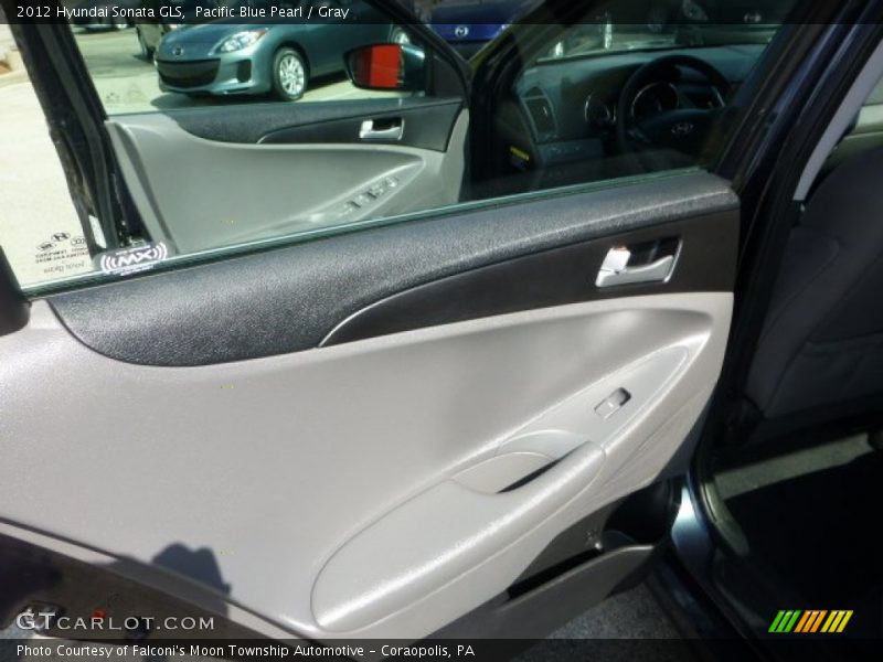 Pacific Blue Pearl / Gray 2012 Hyundai Sonata GLS