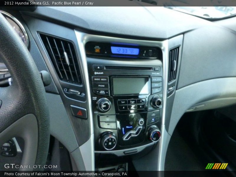 Pacific Blue Pearl / Gray 2012 Hyundai Sonata GLS