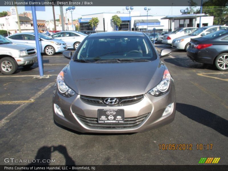 Desert Bronze / Black 2011 Hyundai Elantra Limited