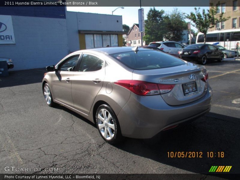 Desert Bronze / Black 2011 Hyundai Elantra Limited