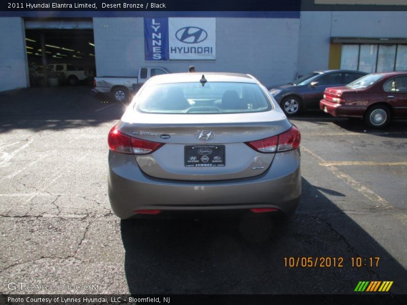 Desert Bronze / Black 2011 Hyundai Elantra Limited