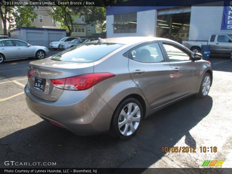 Desert Bronze / Black 2011 Hyundai Elantra Limited