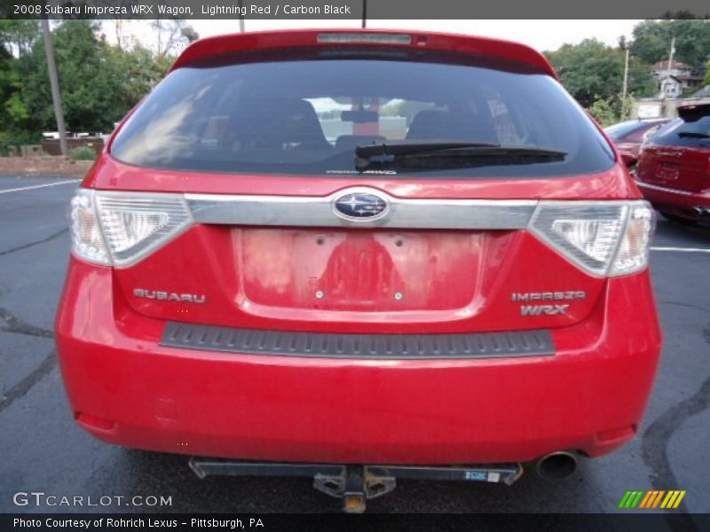 Lightning Red / Carbon Black 2008 Subaru Impreza WRX Wagon